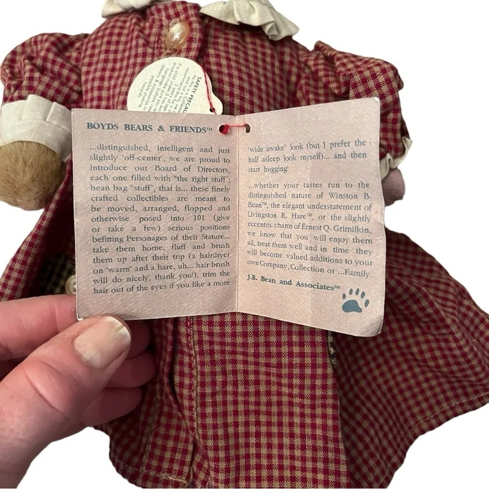 Boyd’s Bears Bunny Rabbit “Sophie” Plush - Vintage Collectible Easter Decor